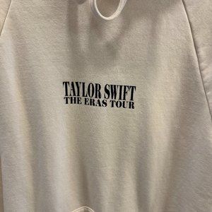 Taylor Swift Beige Hoodie Eras Tour - Size Medium